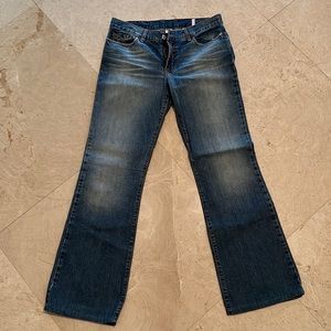 Women's Lucky Brand Dungarees Jeans Lowered Peanut Regular Length Size 30